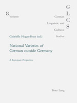 cover image of National Varieties of German outside Germany